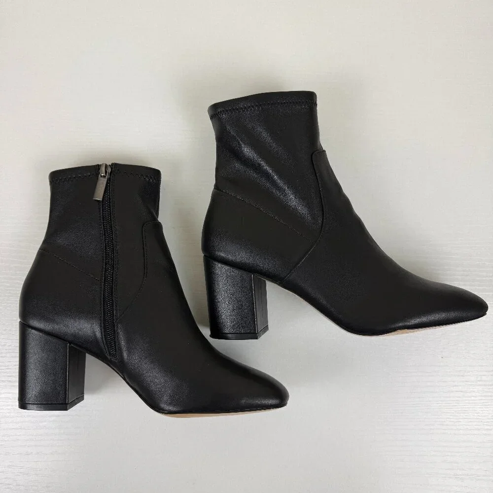 EUC Abercrombie & Fitch Vivianne Black Soft Leather Ankle Boots